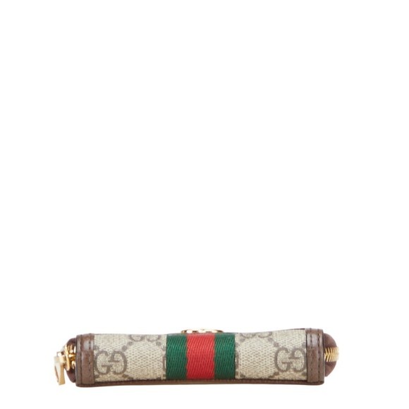 Gucci GG Supreme Ophidia Coin Case Wallet Beige Brown Leather - Picture 3 of 9